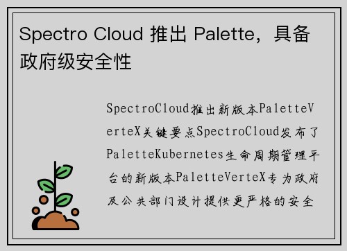Spectro Cloud 推出 Palette，具备政府级安全性 